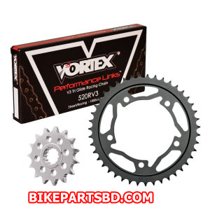 Vortex V3 HFR Quick Accel Chain And Sprocket Kit